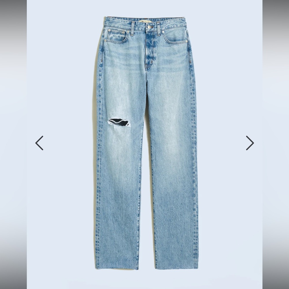 Madewell '90s Straight Jean w/ Raw Hem (33)
